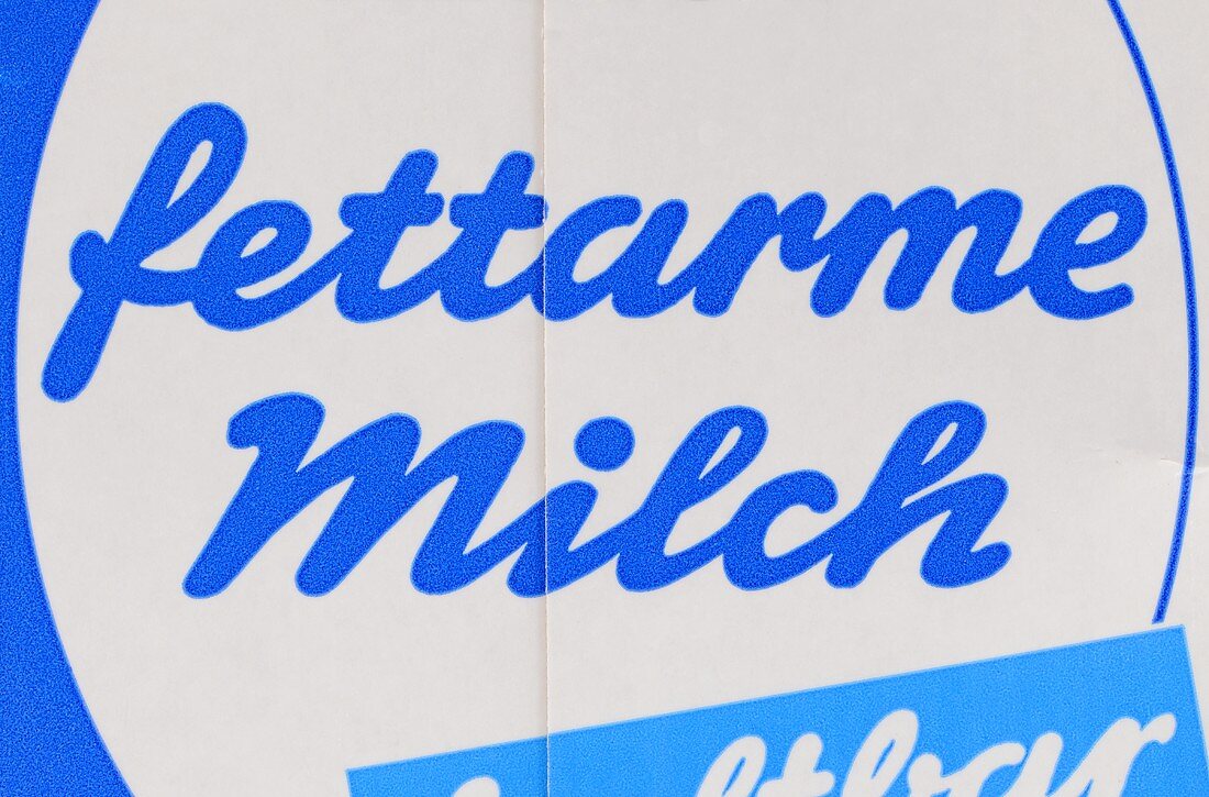 Kennzeichnung - fettarme Milch