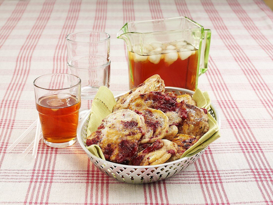 Small redcurrant pancakes