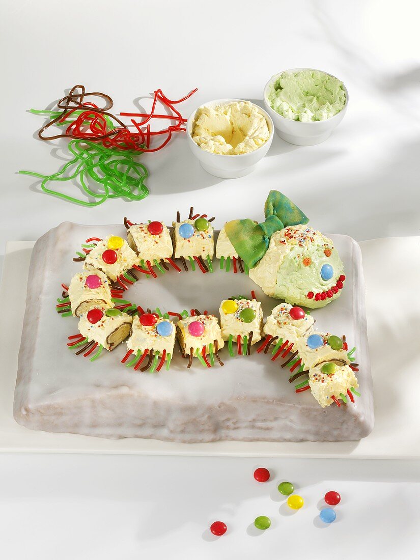 Millipede cake for children