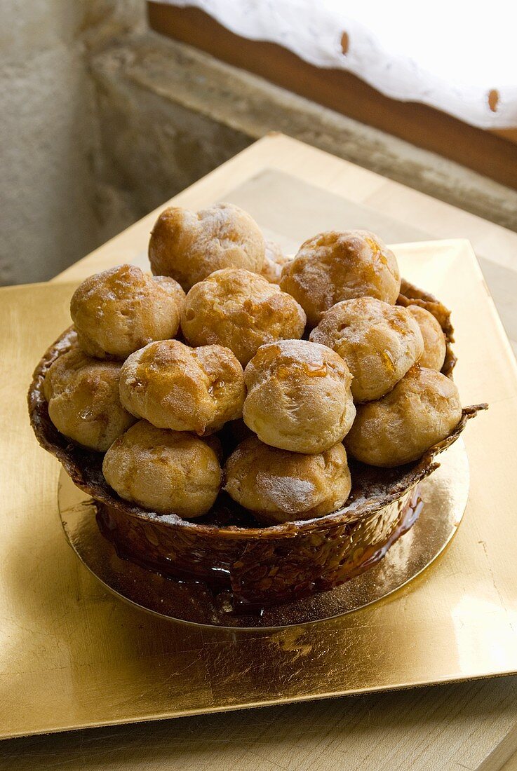 Croquembouche (Profiterole cake, France)