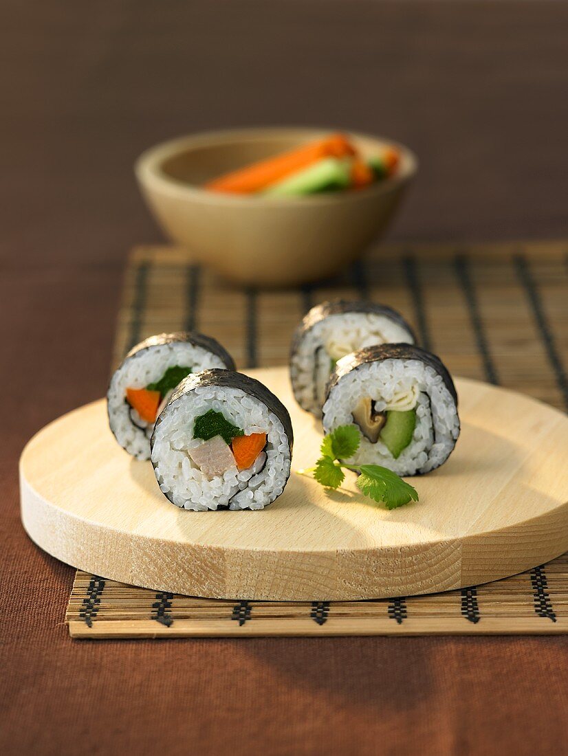 Vier Chumaki-Sushi