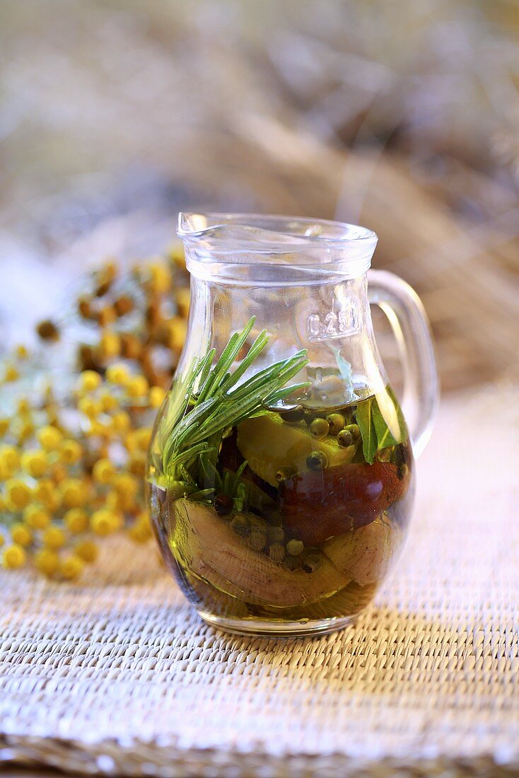 Mushrooms in olive oil