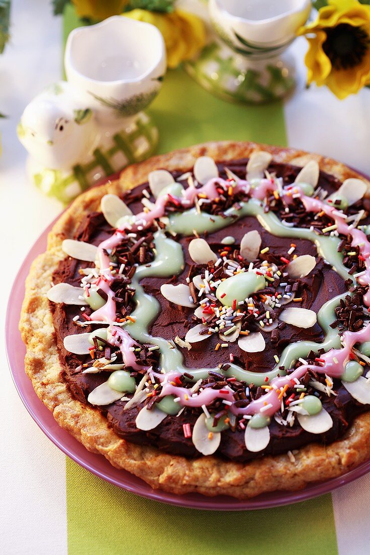 Chocolate tart for Easter