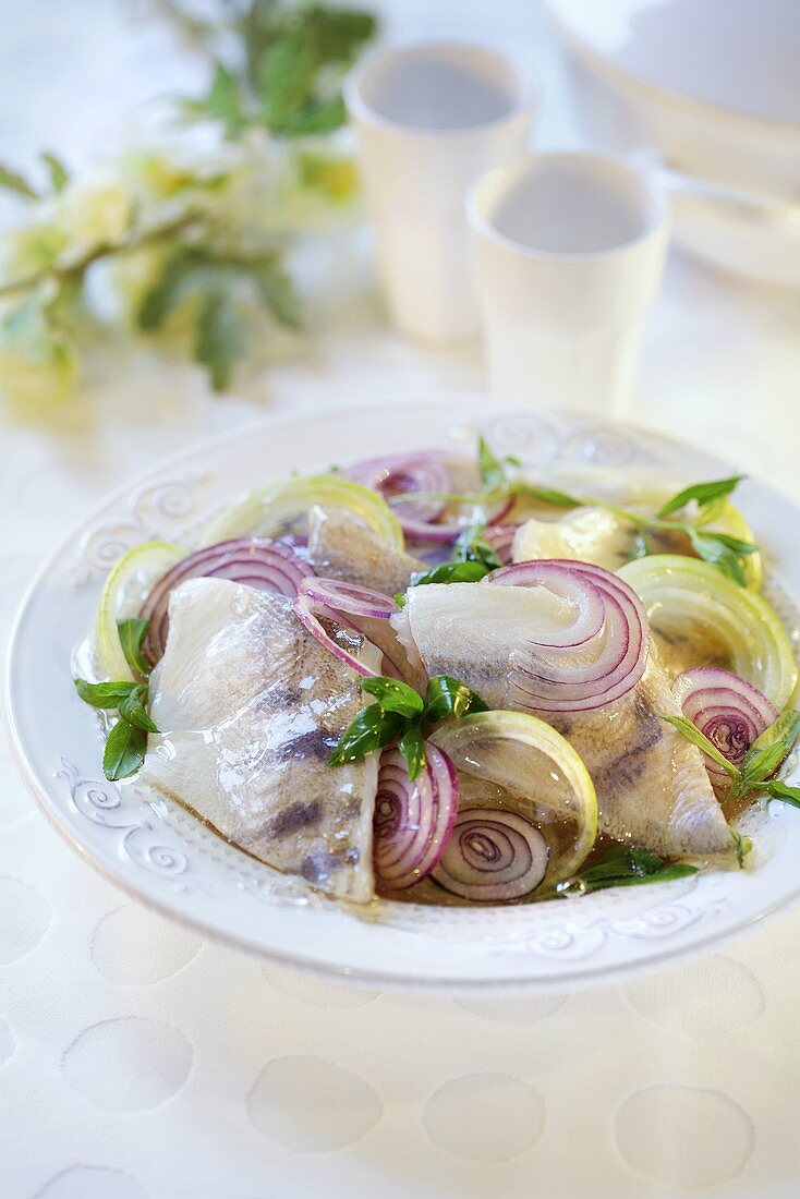 Zwiebel-Fisch-Salat