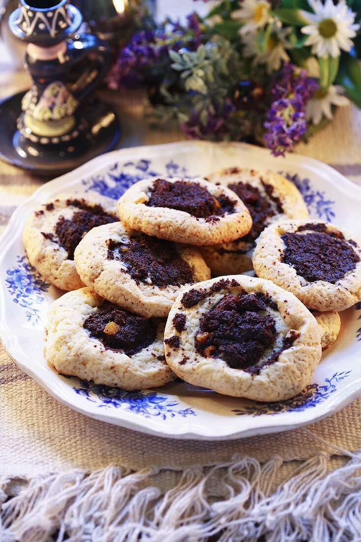 Hamantashen (Jewish pastries with poppy seed filling)