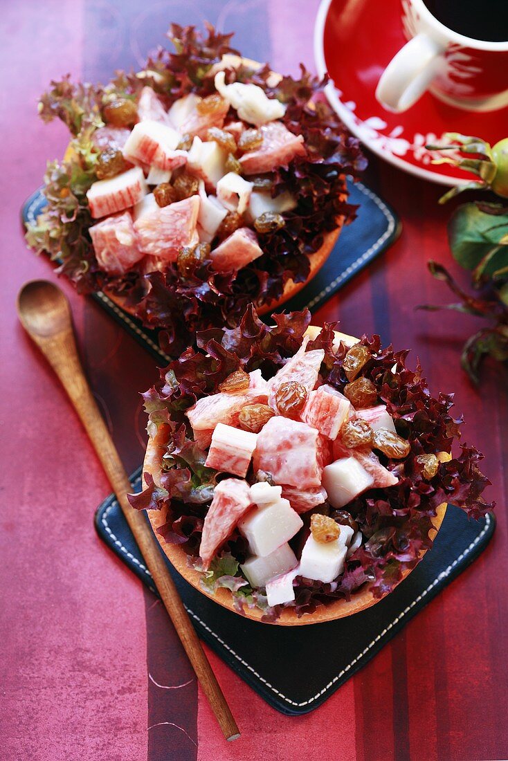 Surimi-Grapefruit-Salat