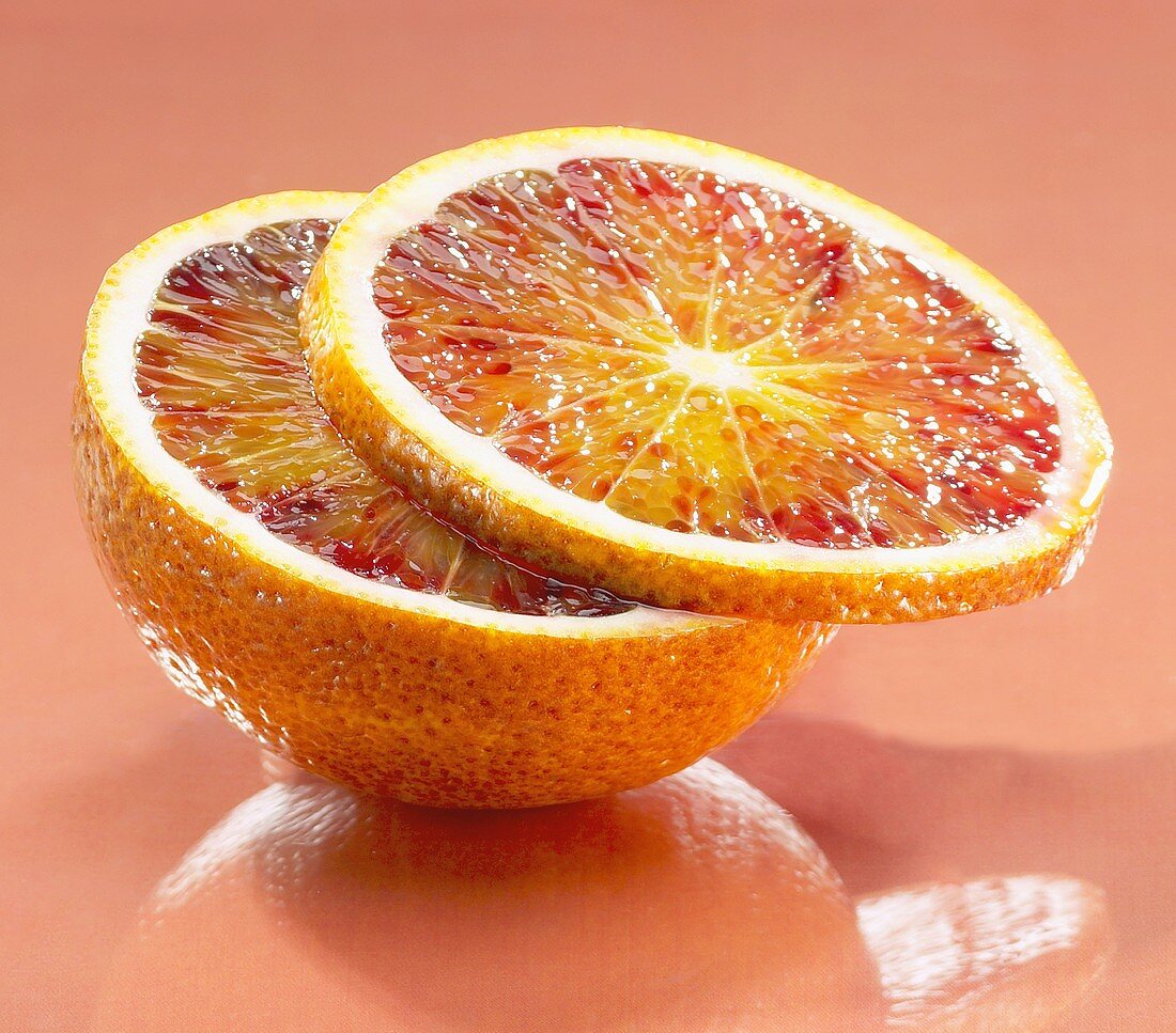 Blood orange (half and slice)
