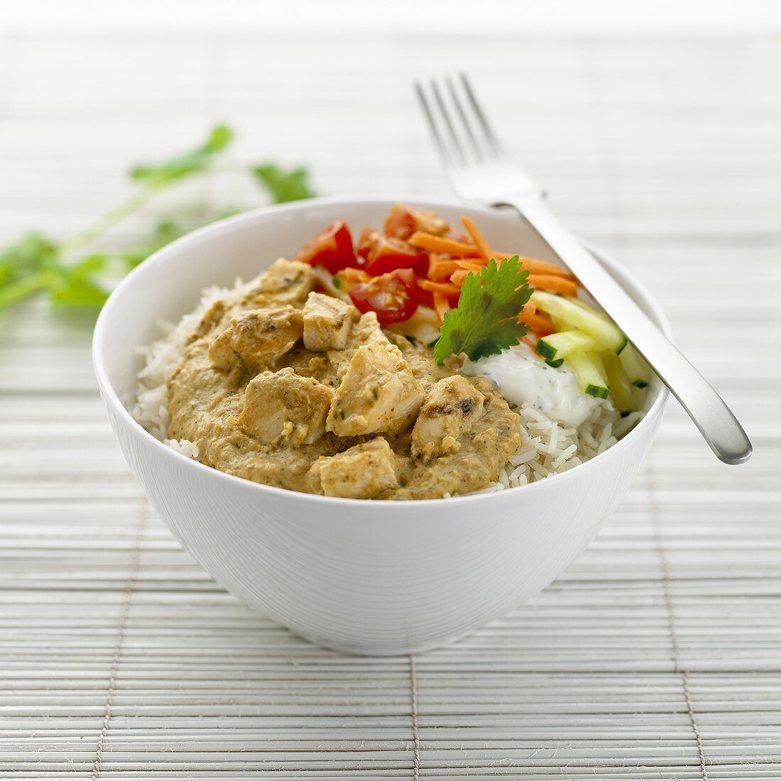 Chicken curry with rice