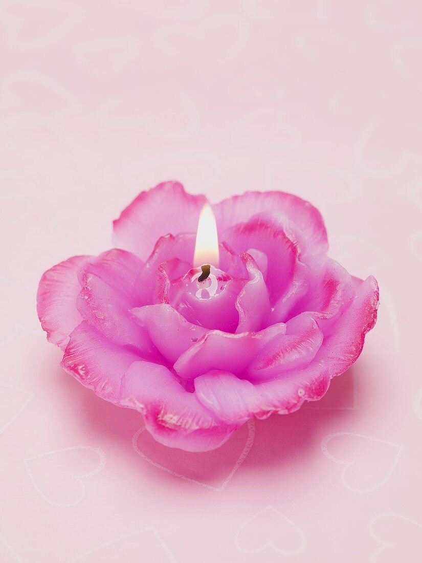 Rose candle