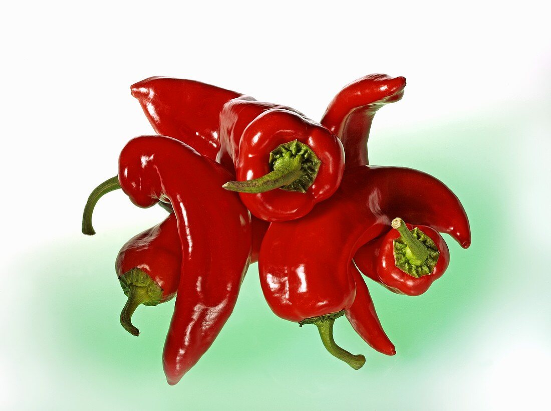 Red pointed peppers