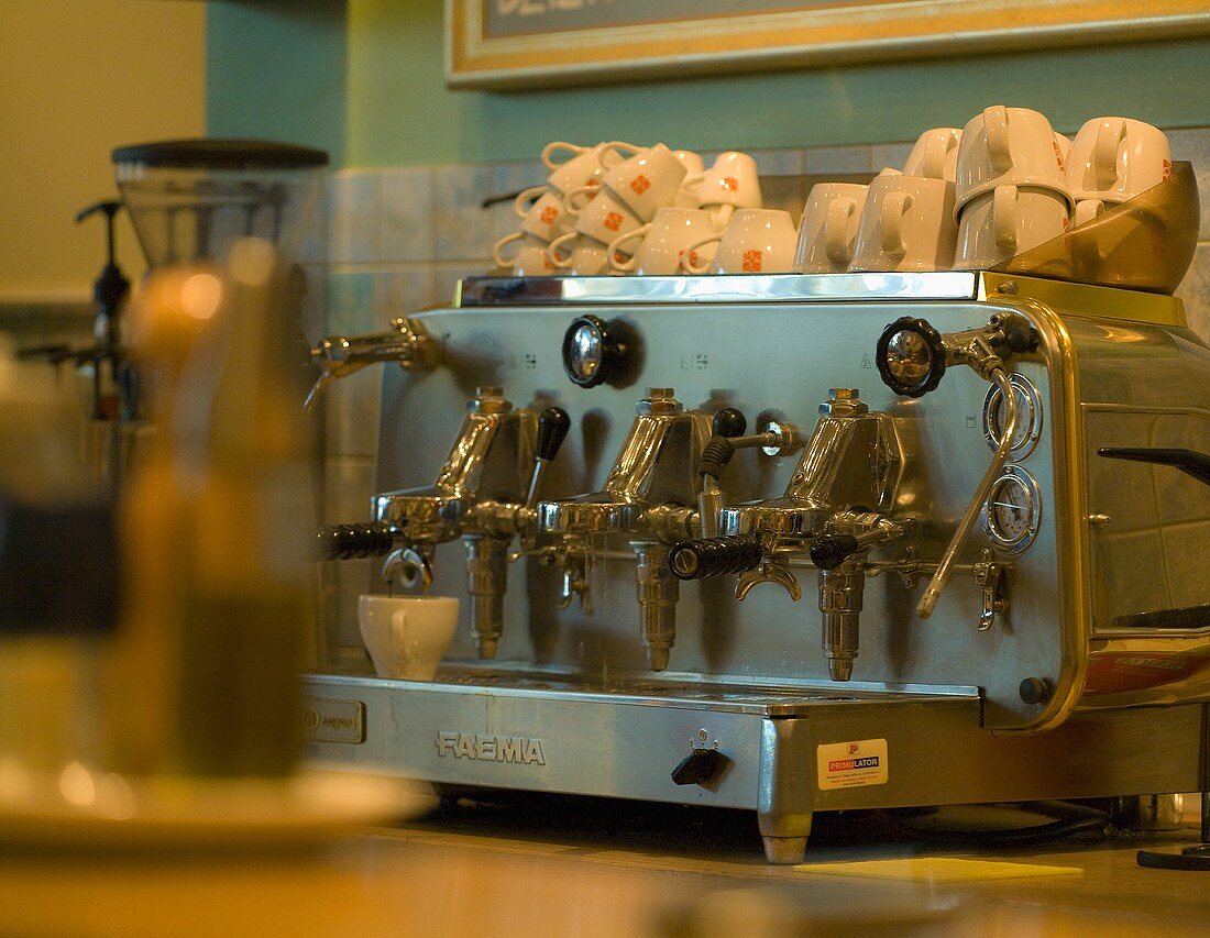Espressomaschine in einer Cafeteria