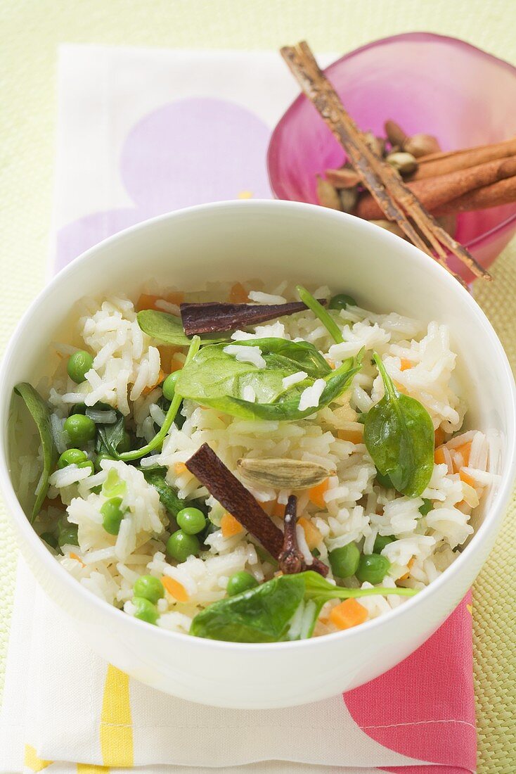 Spicy vegetable rice
