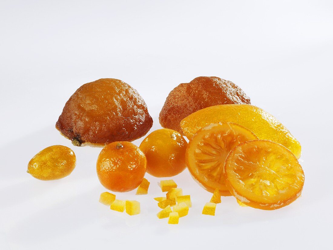 Kandierte Orangen und Mandarinen, Orangeat