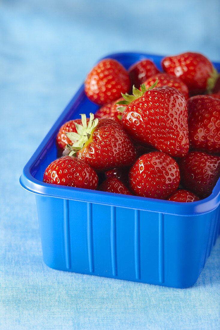 A punnet of strawberries