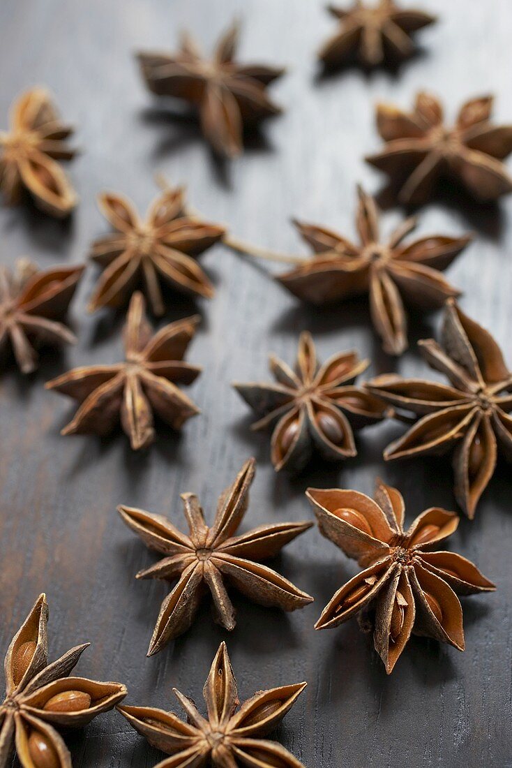 Several star anise
