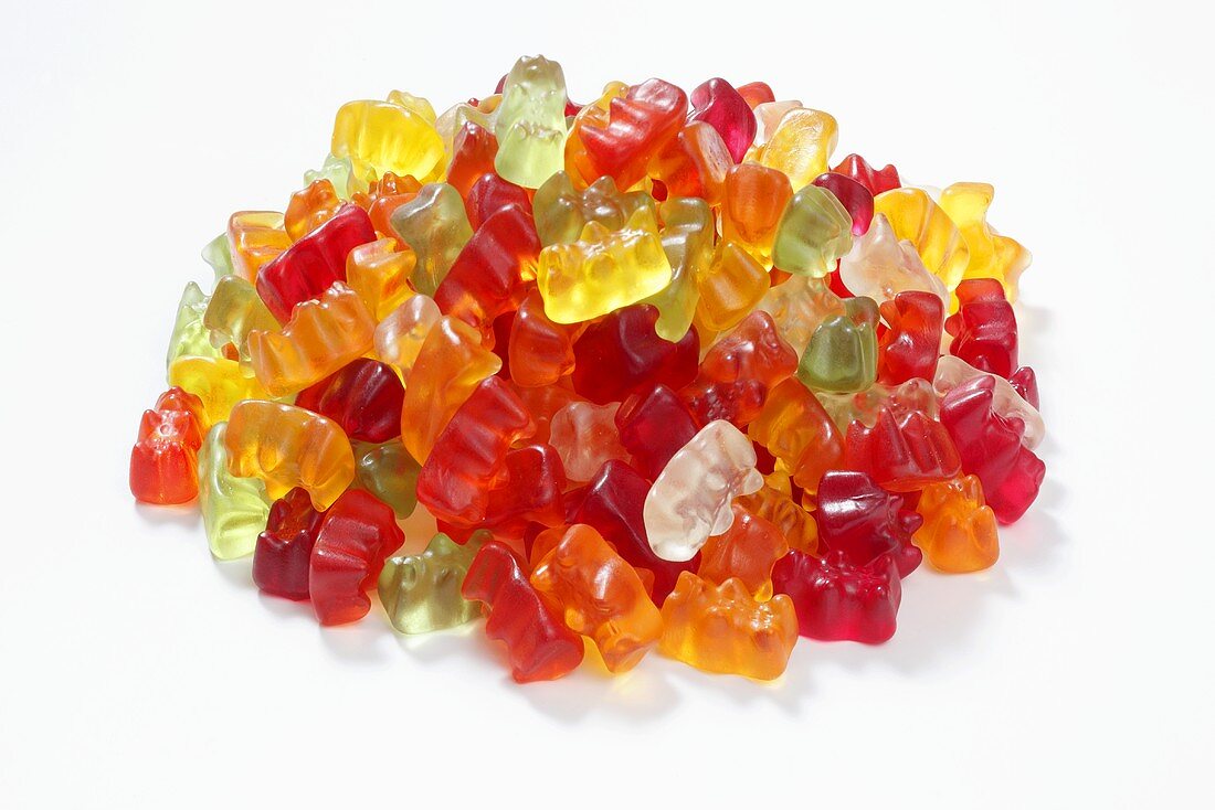 Heap of assorted Gummi bears