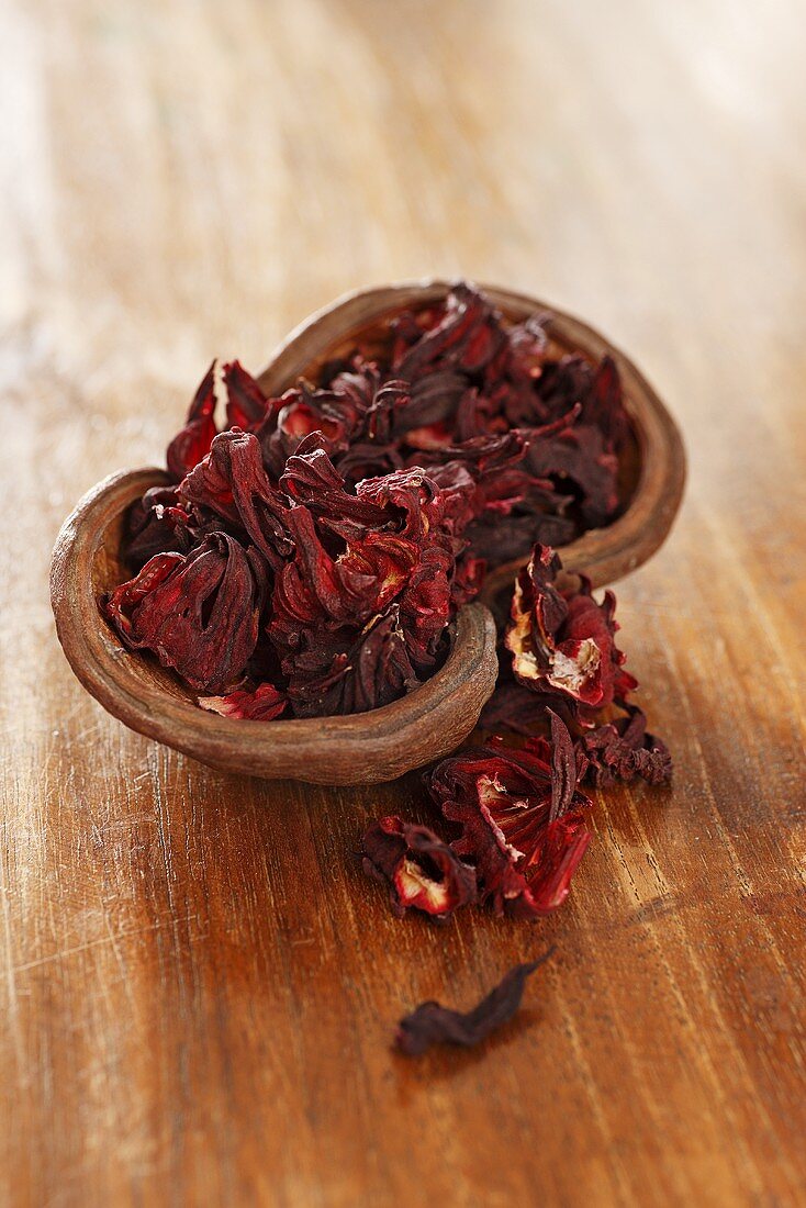 Fruit tea on wooden table