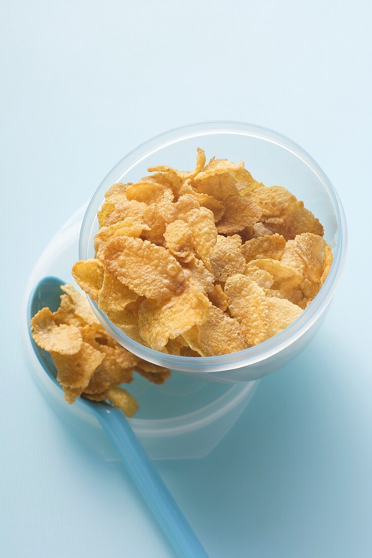 Cornflakes in Frischhaltedose