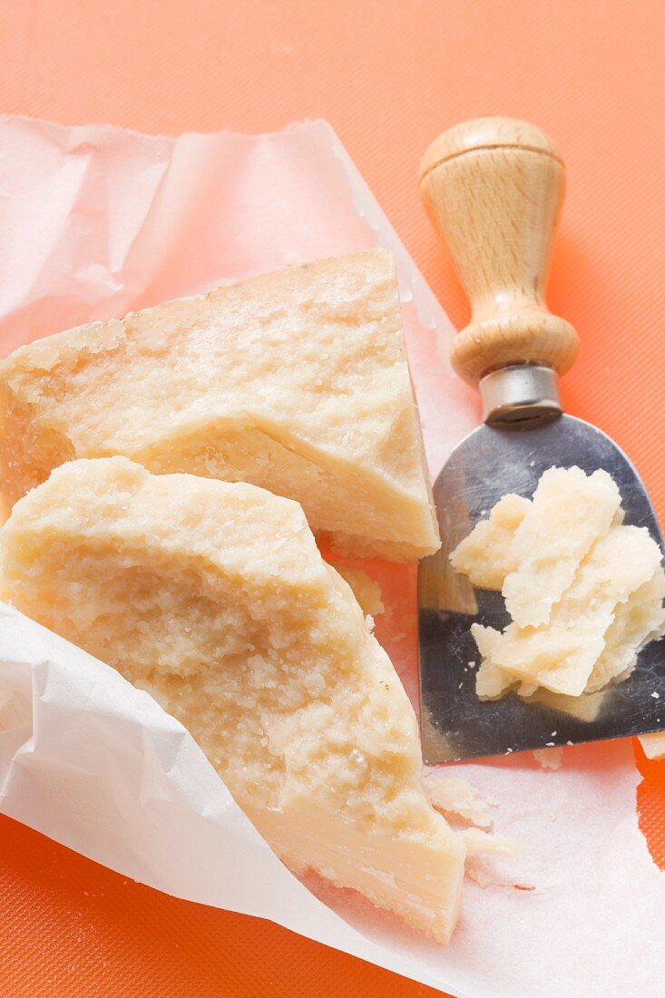 Parmesan with Parmesan knife