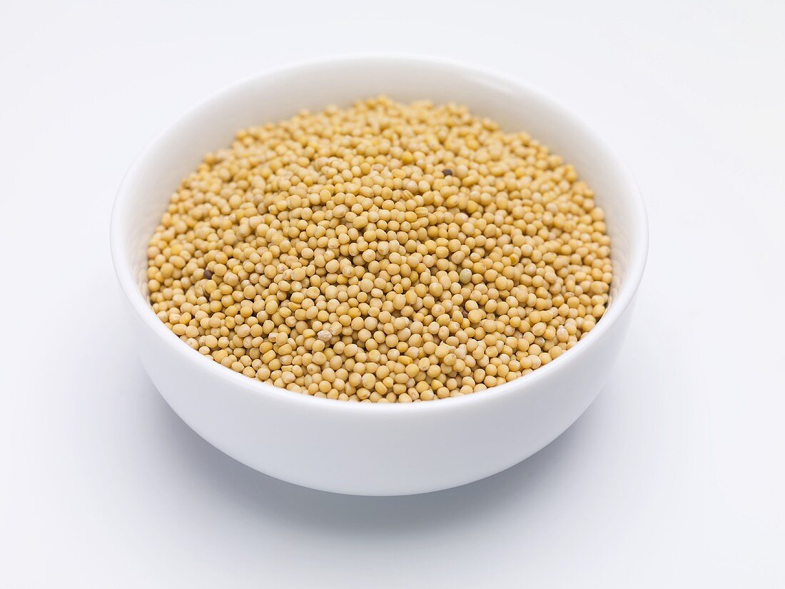 Yellow mustard seeds