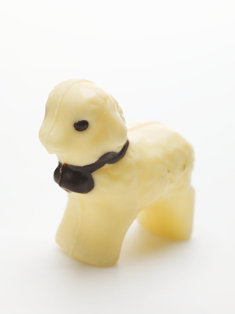 White chocolate Easter lamb