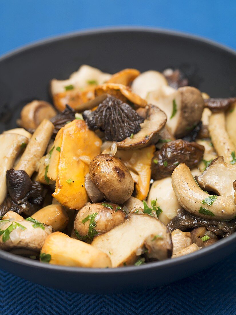 Mixed mushroom stir-fry