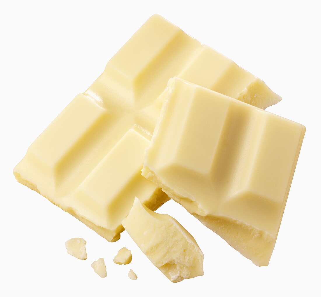 Pieces of white chocolate