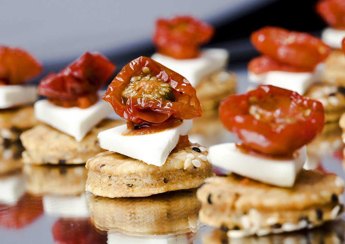 Tomato and feta appetisers
