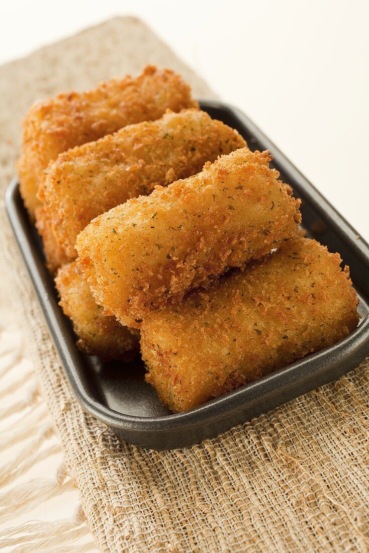 Oven-baked potato croquettes
