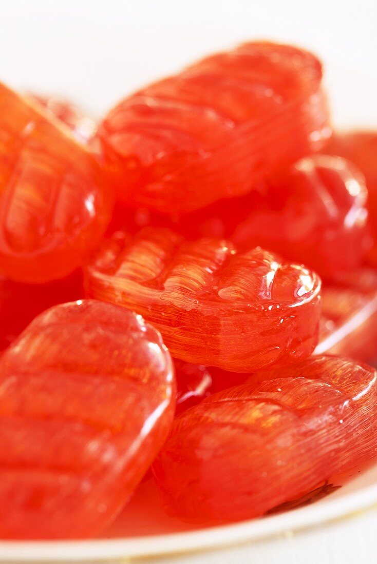 Red cough sweets