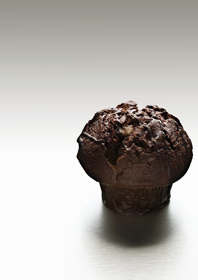 A chocolate muffin