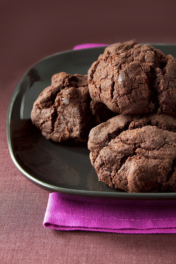 Schokoladenplätzchen (Double Chocolate Cookies)