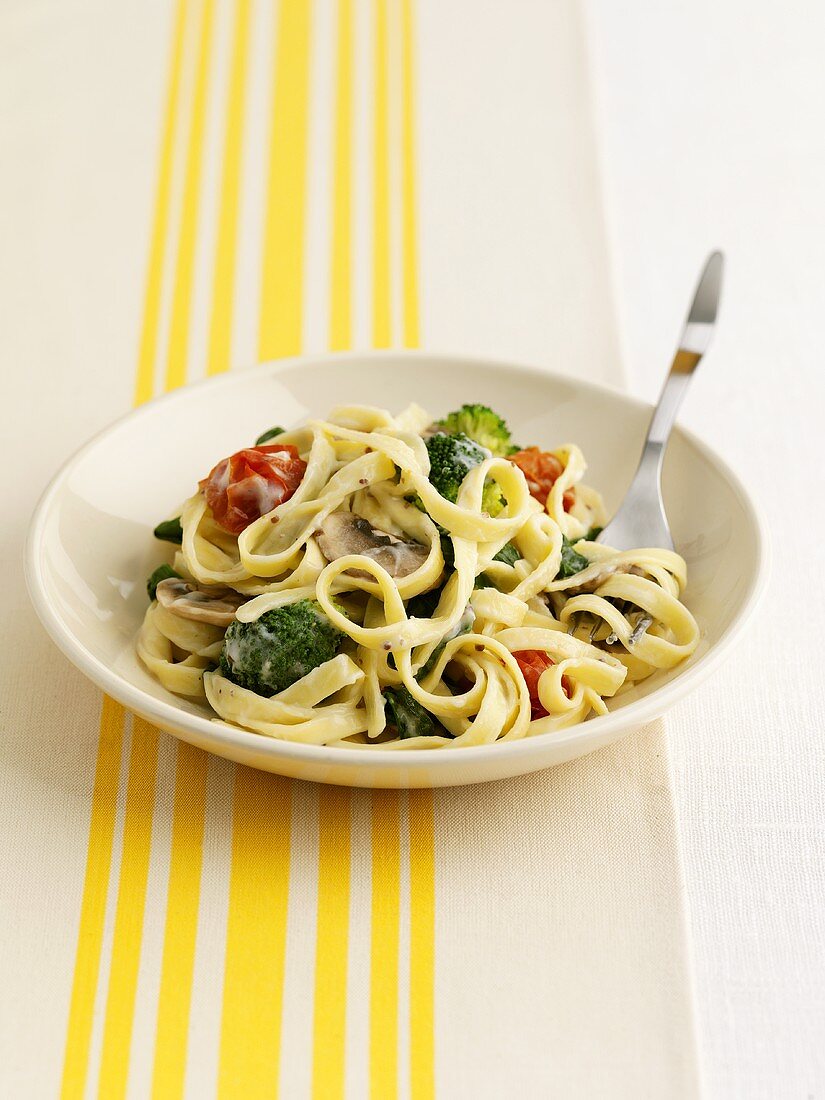 Tagliatelle with vegetables