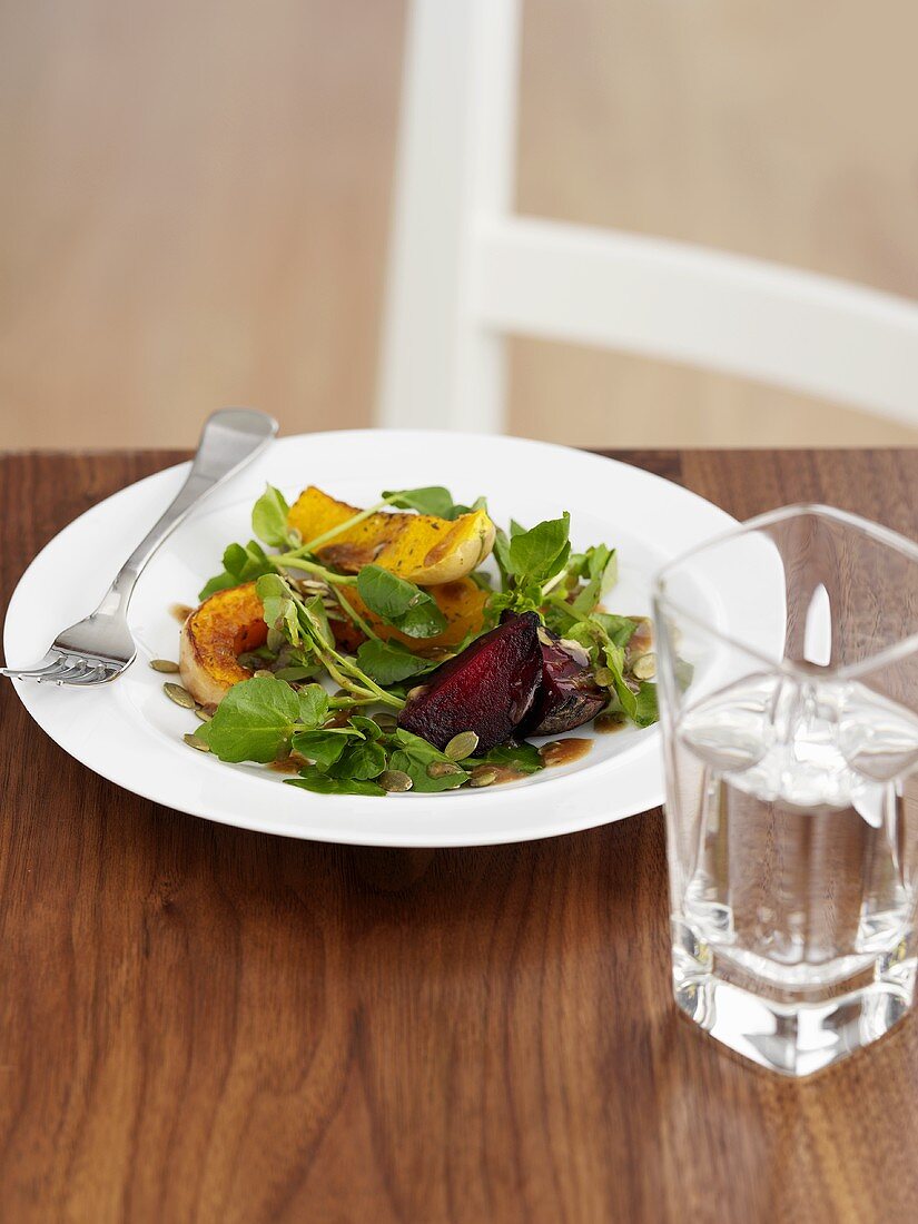 Kürbissalat mit Roter Bete