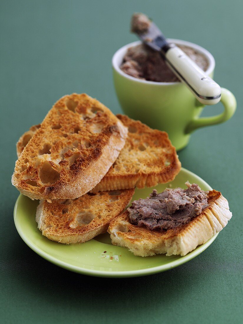 Liver pâté on toast