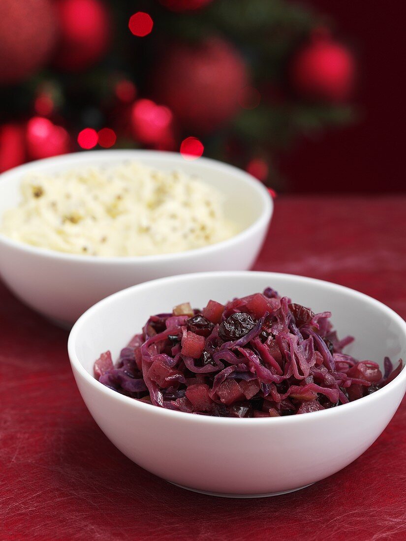 Rotkohl- und Pastinakengemüse