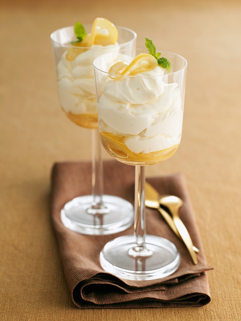 Lemon Syllabub (Dessert from England)