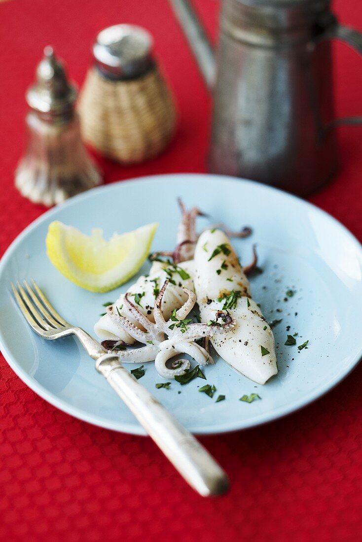 Grilled squid