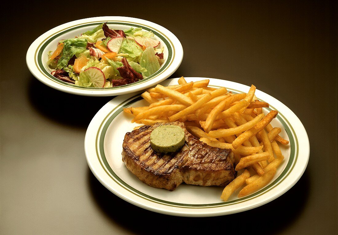 Pork Cutlet with French Fries