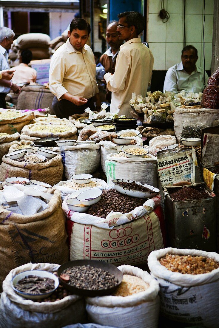 Gewürzmarkt (Khar Baoli Marg), Alt-Delhi, Indien