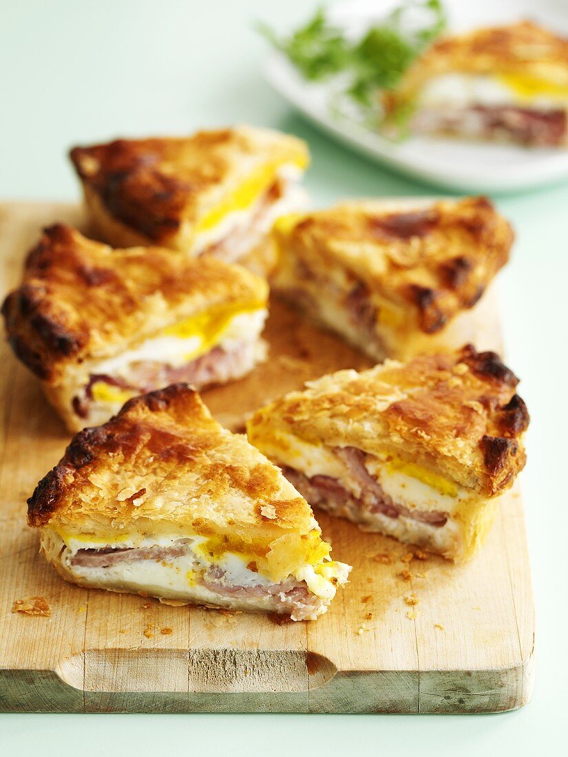 Bacon and egg pie