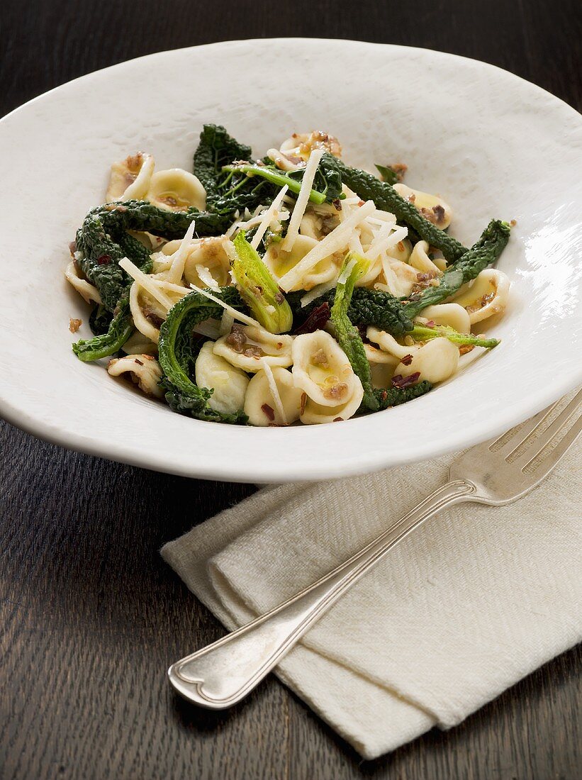 Pasta with kale