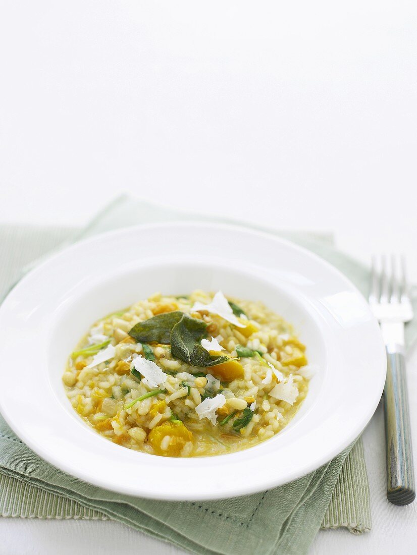Pumpkin risotto with Parmesan