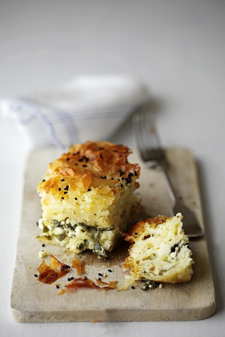 Borek with feta and parsley filling (Turkey)