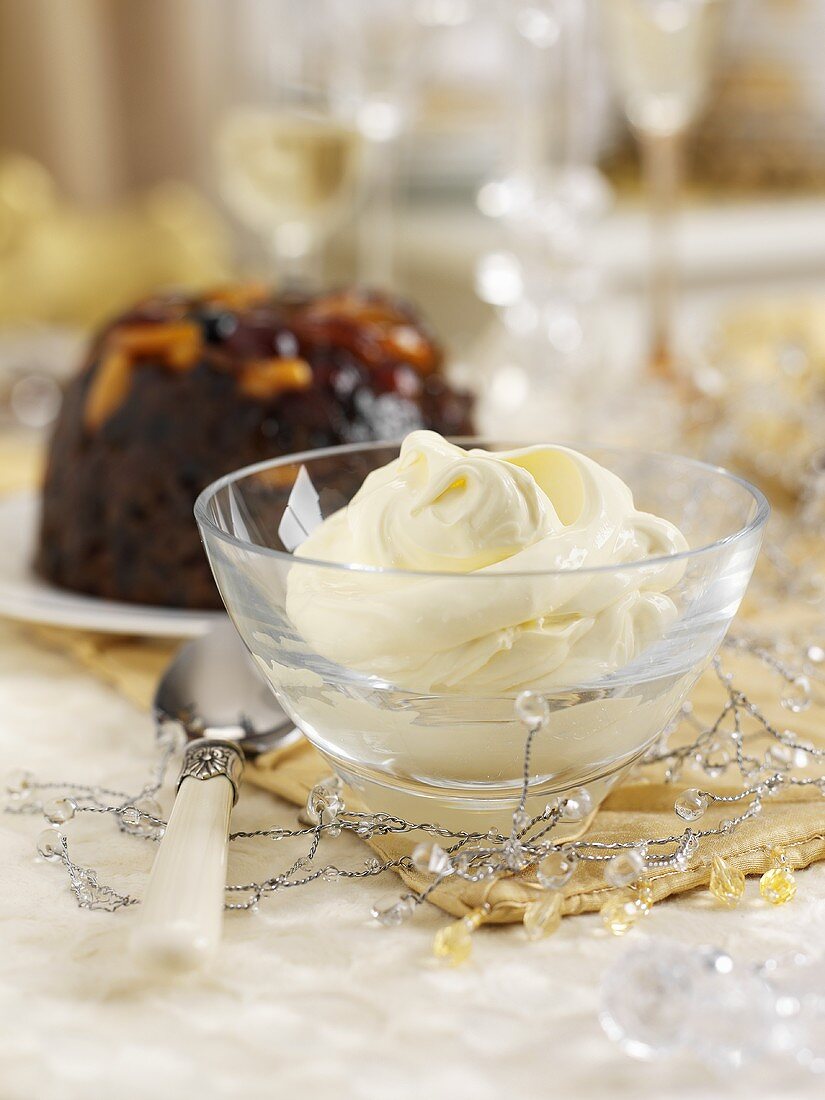 Clotted cream as part of Christmas dinner