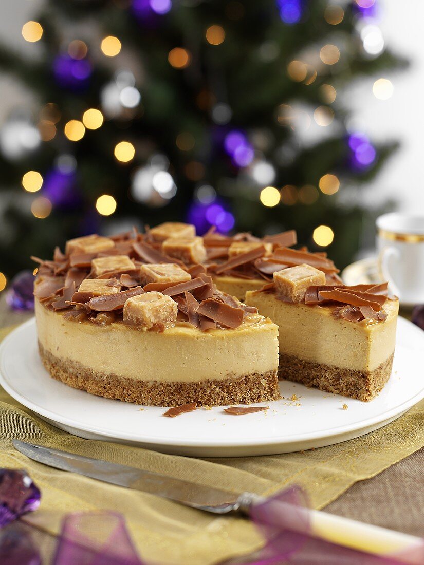 Toffee Cheesecake zu Weihnachten