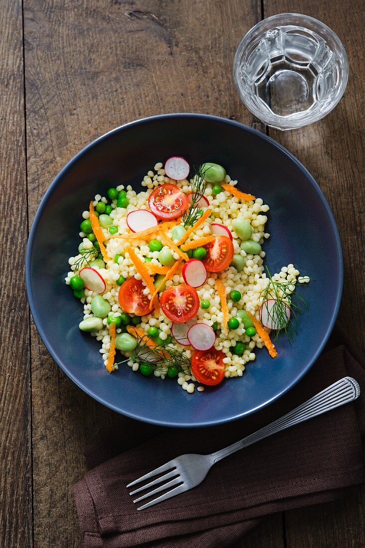 Couscous salad with vegetables