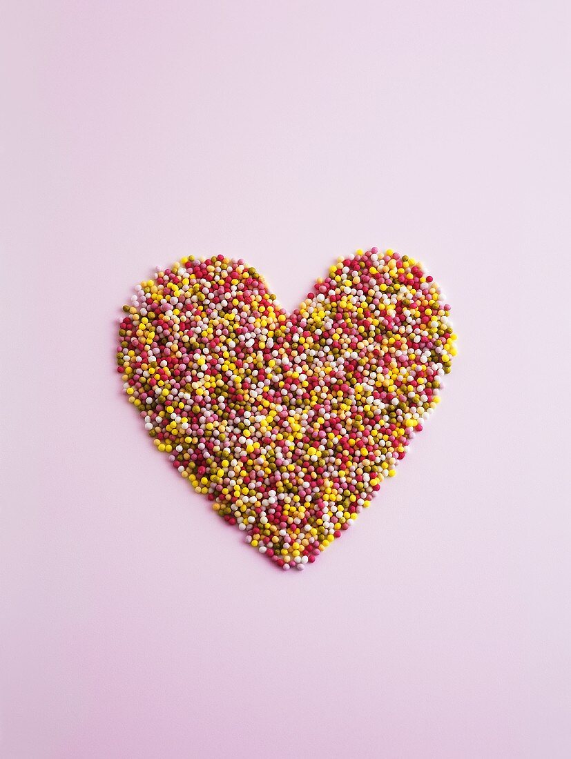 Sprinkles with heart shape