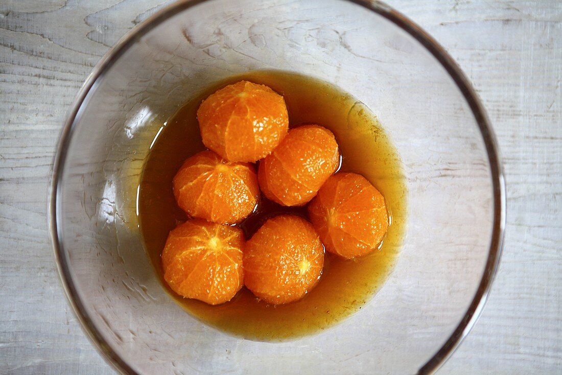 Marinated mandarins