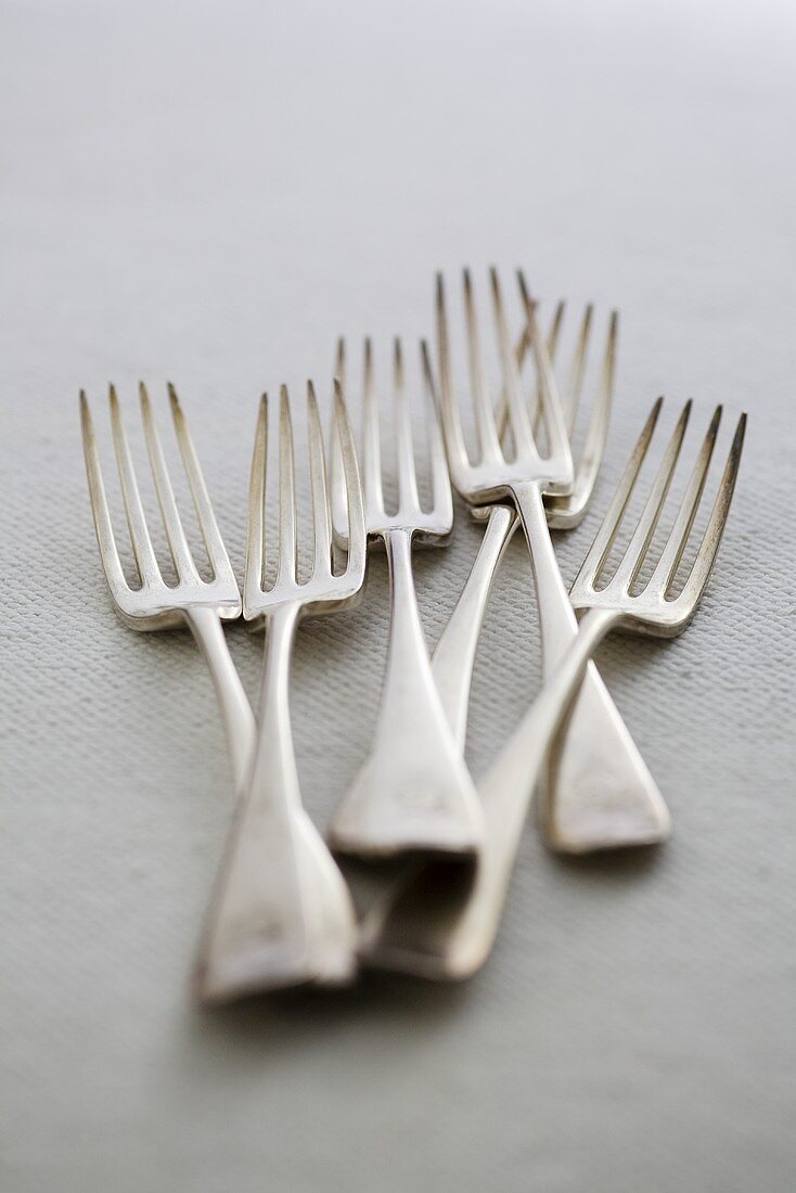 Antique silver forks